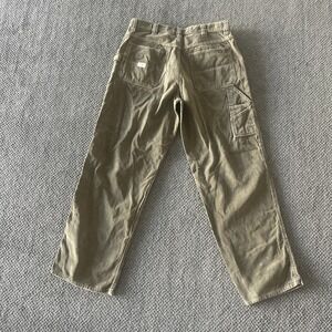 Vintage Y2K Old Navy Carpenter Corduroy Painters Pants. 35x32. Tan Khaki